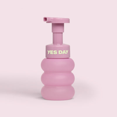 YES DAY Float Foam Face Cleanser in its signature squishy bottle—gentle daily cleanse for all skin types and tones.
