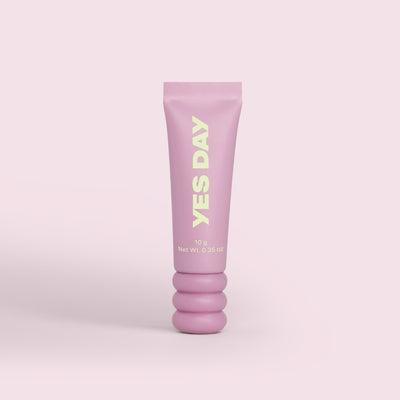 YES DAY Lip Sweetie Lip Mask in signature pastel tube on a soft background.