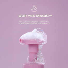 YES DAY Float Foam Face Cleanser shown with Yes Magic formula messaging.
