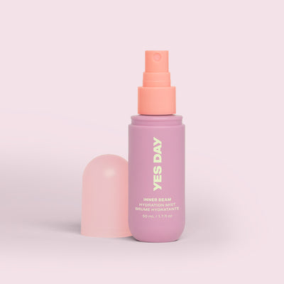 YES DAY Inner Beam Hydration Mist in signature pastel bottle and cap—refreshing mist for daily use.