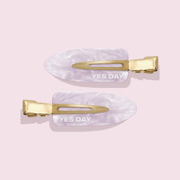 YES DAY Smoothie Hair Clips, a pair of crease-free hair clips.